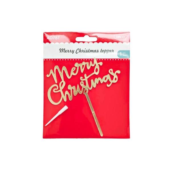Adaug&259; un strop de elegan&539;&259; &537;i magie s&259;rb&259;torilor tale cu Merry Christmas Topper DACO Acest accesoriu decorativ este perfect pentru a fi folosit ca ornament de tort pies&259; central&259; pentru aranjamente festive sau ca element special în proiecte handmade &537;i DIY dedicate Cr&259;ciunuluiRealizat din acrilic rezistent topper-ul are un design delicat &537;i 