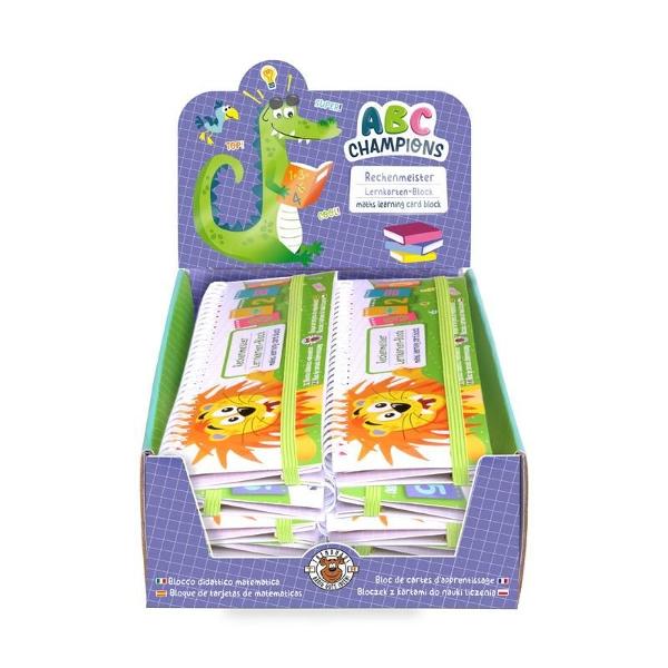 Devino maestru al matematicii Fie c&259; aduni scazi înmul&539;e&537;ti sau împ&259;r&539;i - cu acest bloc de c&259;r&539;i de înv&259;&539;are fabricat din carton rezistent cu spiral&259; copiii pot înv&259;&539;a cu u&537;urin&539;&259; opera&539;iile aritmetice de baz&259; &537;i pot exersa cu sârguin&539;&259; Întorcând c&259;r&539;ile exist&259; întotdeauna noi probleme de matematic&259; de rezolvat Include 