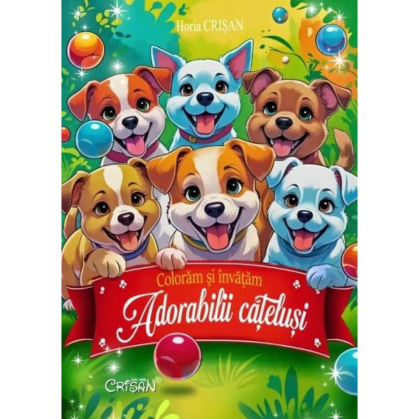 Adorabilii c&259;&355;elu&351;i este o carte de colorat de 20 de pagini destinat&259; copiilor care vor s&259; descopere lumea simpaticelor patrupede Fiecare pagin&259; ofer&259; ilustra&539;ii pline de via&539;&259; cu c&259;&539;elu&537;i juc&259;u&537;i gata s&259; prind&259; culoare sub creativitatea micilor arti&537;ti În plus cartea include scurte noti&539;e educative care introduc copiilor concepte esen&539;iale despre c&259;&539;elu&537;i 
