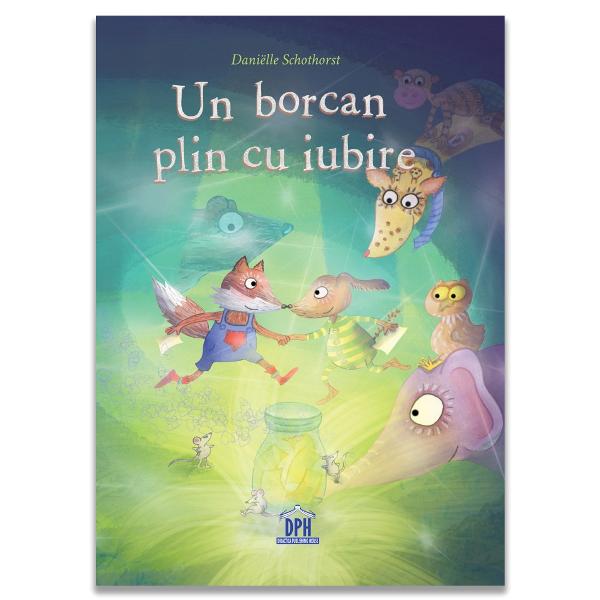 „Un borcan plin de iubire” este o poveste ilustrat&259; emo&539;ionant&259; despre puterea cuvintelor frumoase &537;i magia prieteniei Un câine descoper&259; un borcan gol &537;i îl nume&537;te borcanul cu iubire La început Vulpoiul nu în&539;elege rostul lui dar curând animalele p&259;durii încep s&259; lase în&259;untru bile&539;ele cu gânduri &537;i cuvinte pline de bun&259;tate Când borcanul dispare 