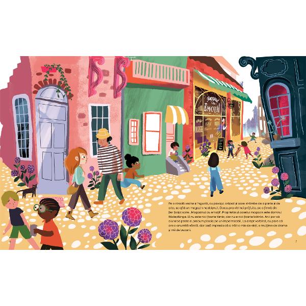 Cum ar fi dac&259; emo&539;iile s-ar vinde într-un magazinÎn aceast&259; carte plin&259; de culoare &537;i sensibilitate copiii descoper&259; o lume în care fiecare emo&539;ie are un raft un ambalaj &537;i un rol important Bucuria triste&539;ea furia frica &537;i multe altele sunt prezentate sub forma unor produse magice pe care micii cititori le pot „cump&259;ra” explora &537;i înv&259;&539;a s&259; le 