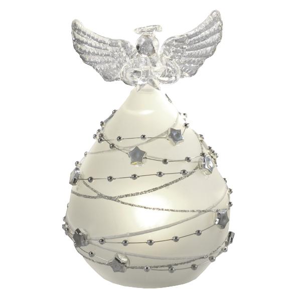 Adaug&259; o not&259; subtil&259; &351;i luminoas&259; decorului t&259;u de s&259;rb&259;tori cu acest înger elegant din sticl&259; satinat&259; Fiecare detaliu este gândit pentru a transmite delicate&355;e &351;i rafinament silueta îngerului este conturat&259; cu forme fine iar lumina LED integrat&259; creeaz&259; un efect blând captând privirile &351;i aducând o atmosfer&259; cald&259; în 