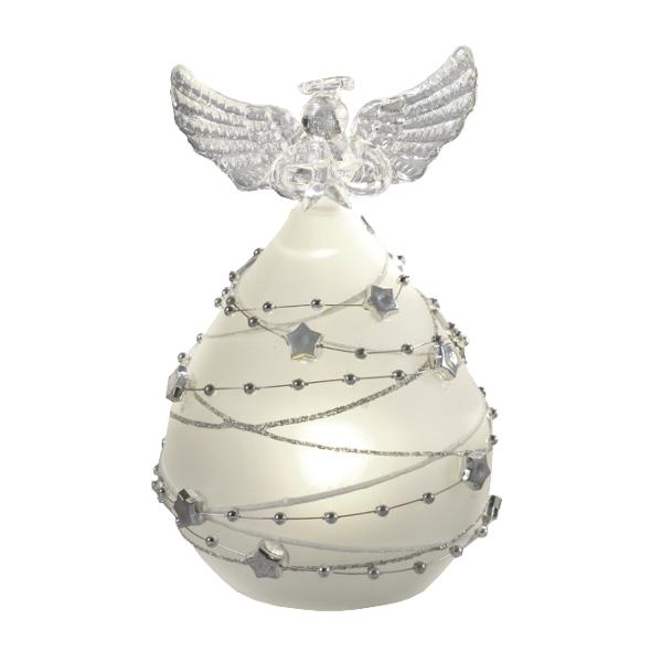 Adaug&259; o not&259; subtil&259; &351;i luminoas&259; decorului t&259;u de s&259;rb&259;tori cu acest înger elegant din sticl&259; satinat&259; Fiecare detaliu este gândit pentru a transmite delicate&355;e &351;i rafinament silueta îngerului este conturat&259; cu forme fine iar lumina LED integrat&259; creeaz&259; un efect blând captând privirile &351;i aducând o atmosfer&259; cald&259; în 