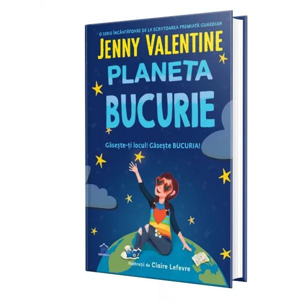 Planeta Bucurie este o poveste emo&539;ionant&259; &537;i luminoas&259; parte dintr-o serie încânt&259;toare semnat&259; de scriitoarea premiat&259; Guardian Jenny Valentine Cartea o are în prim-plan pe Bucurie Applebloom o feti&539;&259; de aproape unsprezece ani care vede mereu partea bun&259; a lucrurilor &537;i crede c&259; fiecare zi ascunde surprize frumoase Împreun&259; cu familia ei g&259;l&259;gioas&259; &537;i prietenoas&259; Bucurie 