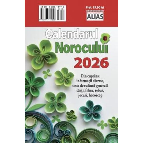 Calendarul norocului 365 file 2026