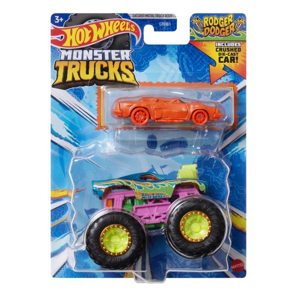 Asortimentul cu lansator de inamici de oras Hot Wheelsdispune de doi inamici preferati de copii tiranozaurul si rechinul sub forma de lansatoare grozave de masini vandute separat Atat lansatorul dinozaur Hot Wheels cat si lansatorul rechin Hot Wheels dispun de provocari grozave in care copiii trebuie sa lanseze masinile cu forta potrivita sau risca sa ramana blocati in falcile inamicului Copiii se pot juca si separat cu aceste jucarii compacte pentru super distractie la scara mai mica 