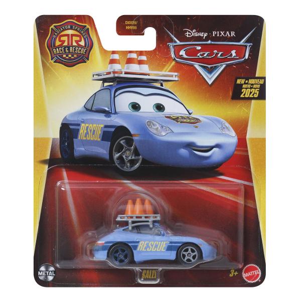 Acesta masinuta este realizata foarte in detaliu cu o culoare impecabila deci nu poate lipsi din colectia ta Joaca cu acest model ne ajuta sa retraim scenele favorite din filmul Cars de la Disney Pixar Masinuta este construita la o scara de 1 la 55 cu o dimensiune aproximativa de 9-10cm Este construita din metal si are si parti din plastic Intra in universul Cars3 o lume plina de aventuri automobilistice Acest pachet contine personajul Sally