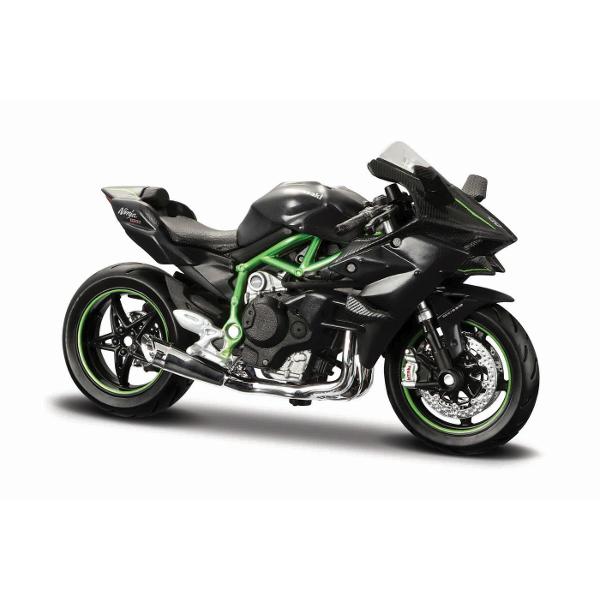 Adauga in colectie o replica impresionanta a legendarului Kawasaki NINJA H2R Model die-cast realizat cu atentie la detalii perfect pentru colectionari si pasionatii de motociclete Puncte forte Design realist carenaje sculptate far frontaltransparent discuri de frana perforate anvelope cu profil realist Culoare premium Materiale de calitate corp din metal turnat cu insertii din plastic rezistent aspect solid si finisaje curate Detalii functionale roti mobile ghidon virabil suspensie 