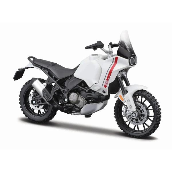 Traieste experienta supersport la scara redusa cu aceasta motocicleta in miniatura DUCATI DESERTX parte din gama exclusivista Maisto Special Edition Reprodusa la scara 118 aceasta replica surprinde perfect spiritul unei legende pe doua roti recunoscuta pentru viteza agilitate si designul agresiv Construita din metal turnat die-cast cu elemente din plastic de calitate motocicleta impresioneaza prin atentia la detalii carenaj aerodinamic motor fin conturat suspensii realiste si evacuare 