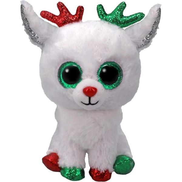 Jucarie de plus TY Beanie Boos - Snowdrop ren 15 cm