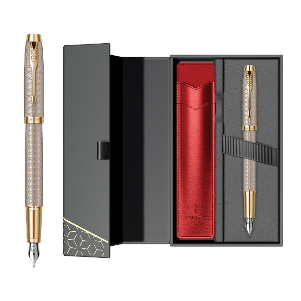 Stilou Parker IM Premium cu etui Warm Grey GT