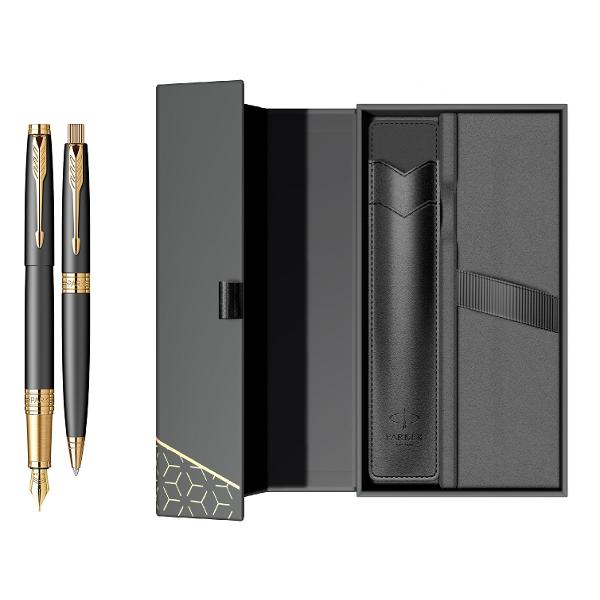 Set cu pix si stilou Parker Aster Black