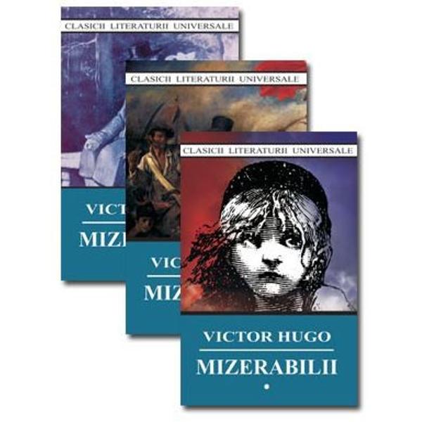 Cartea este cel mai celebru roman al lui Victor Hugo a carui intriga ramificata dubleaza o bogata fresca sociala Romanul urmareste viata si interactiunile dintr mai multe personaje pe o perioada de douazeci de ani incepand cu anul infrangerii finale a lui Napoleon Concentrandu-se asupra aventurilor protagonistului sau fostul puscarias Jean Valjean care cauta sa se indrepte sa-si rascumpere greselile din trecut prin fapte bune romanul examineaza impactul social al actiunilor 