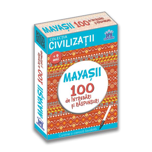 100 de întreb&259;ri &537;i r&259;spunsuri despre istoria &537;i cultura maya&537;ilor vechii locuitori nativi ai prezentului Mexic Guatemala Belize El Salvador &537;i Honduras Con&539;ine o carioc&259; lavabil&259; pentru a r&259;spunde la întreb&259;ri &537;i a v&259; verifica la urm&259; Verifica&539;i &537;i cuno&537;tin&539;ele prietenilor Face parte din a 