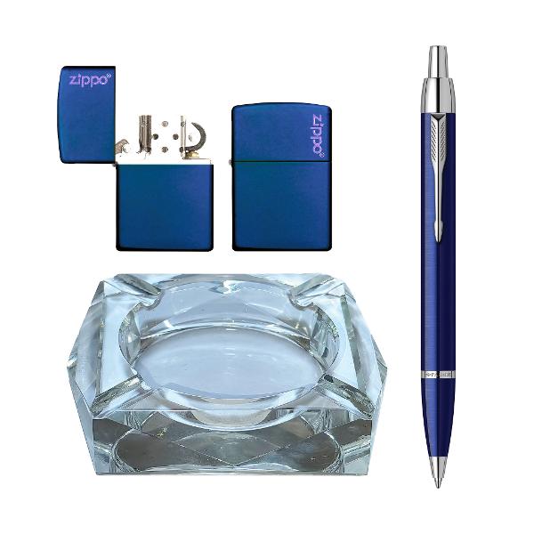Set cu Pix Parker IM plus bricheta Zippo si scrumiera