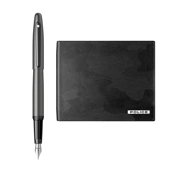 Set cu Stilou Sheaffer VFM Premium si Portofel Police