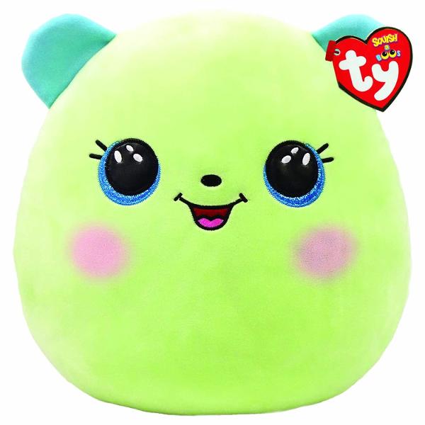 Jucarie de plus TY Squishy Beanies - Clover urs verde 30 cm