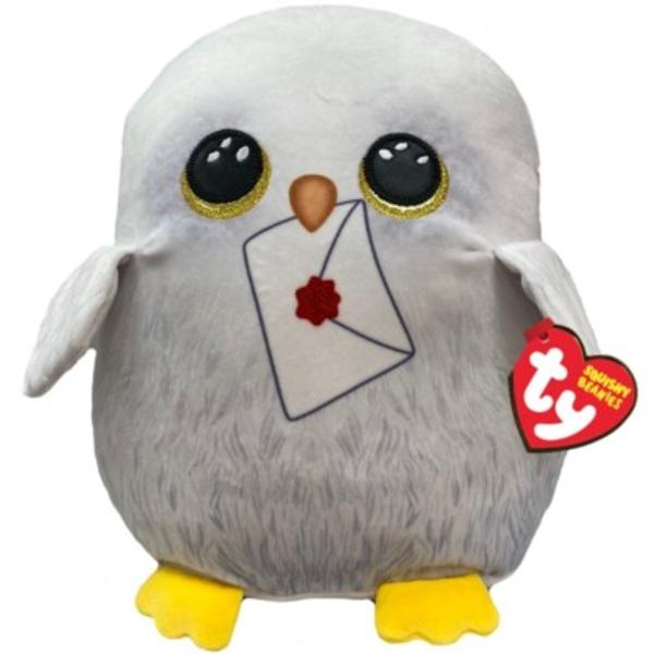 Jucarie de plus TY Squishy Beanies - Bufnita Hedwig din Harry Potter 22 cm TY39414