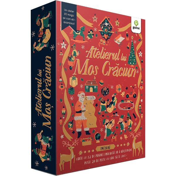 P&259;&537;e&537;te în lumea atelierului lui Mo&537; Cr&259;ciun de la înz&259;pezitul Pol Nord Construie&537;te-&539;i propriul atelier cr&259;ciunesc scoate spiridu&537;ii harnici juc&259;riile &537;i cadourile frumos ambalate &537;i preg&259;te&537;te-te s&259;-i dai o mân&259; de ajutor Mo&537;ului în Ajun În carte vei g&259;si o sumedenie de informa&539;ii despre via&539;a spiridu&537;ilor &537;i despre cum se preg&259;tesc 