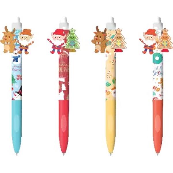 Descoper&259; bucuria scrisului cu rollerul X-mas 3 Happy Color – un instrument care combin&259; distrac&539;ia de s&259;rb&259;tori cu precizia scrierii Cerneala termosensibil&259; î&539;i permite s&259; corectezi rapid orice gre&537;eal&259; doar printr-o simpl&259; frecare cu guma de la cap&259;tul rollerului Designul s&259;u este plin de farmec 4 modele unice ale corpului decorate cu tatuaje de Cr&259;ciun 