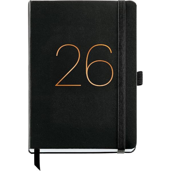 Agenda Miquelrius Plus 155x213 mm datata saptamanal Chester Black CAT MR22674