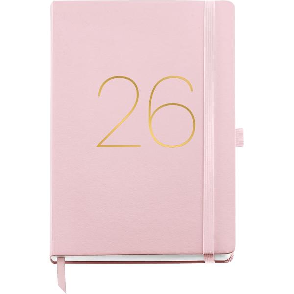 Agenda Miquelrius Plus 155x213 mm datata saptamanal Chester Pink CAT MR22678