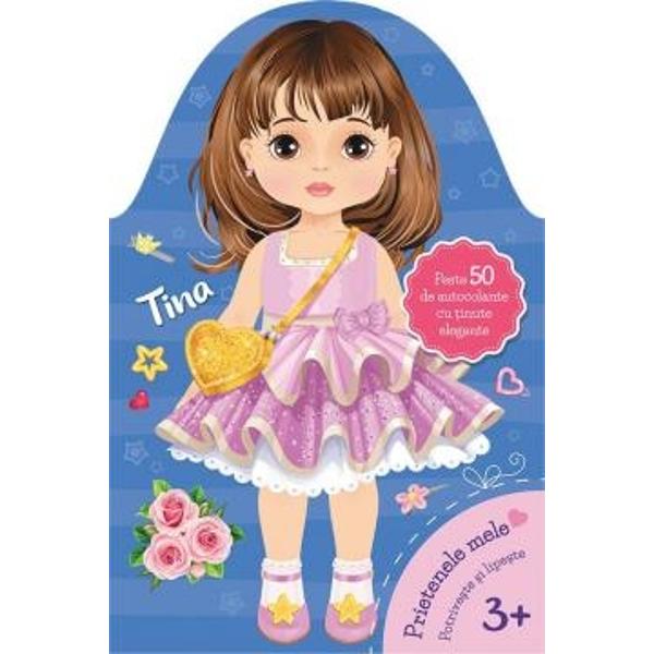 Cartea con&539;ine peste 50 de autocolante cu &539;inute elegante rochi&539;e fusti&539;e bluzi&539;e pantofiori &537;i acecsorii &537;i activit&259;&539;i de colorare 