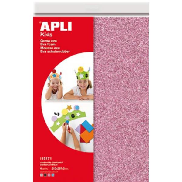 Coli de spuma eva pentru creatii Usor de taiat si de lipit grosime 2 mm Adauga stralucire in activitatile creative Unitate de ambalare 4 coliset