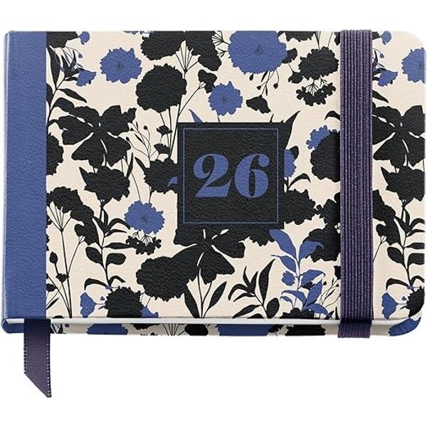 Agenda Miquelrius Pocket 105x74 mm datata saptamanal Black Blue Natura MR32077
