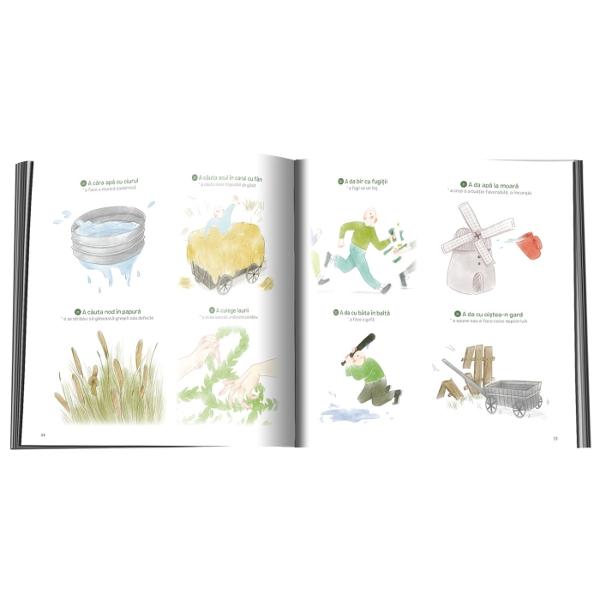 Te-a &icirc;ntrebat cineva p&acirc;n&259; acum de ce te ui&539;i ca m&acirc;&539;a-n calendar Ai auzit c&259; toamna se num&259;r&259; bobocii Dac&259; nu &537;tii ce &icirc;nseamn&259; nu trebuie s&259; intri &icirc;n p&259;m&acirc;nt de ru&537;ine ci doar s&259; deschizi aceast&259; carte genial ilustrat&259; unde vei g&259;si365 de expresii &537;i zicale rom&acirc;ne&537;ti c&acirc;te una pentru fiecare zi a anului &536;i nu uita ai carte ai parte