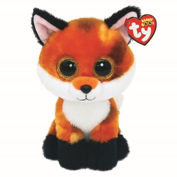 Jucarie de plus TY Beanie Boos - Meadow vulpe portocalie 15 cm TY 36379