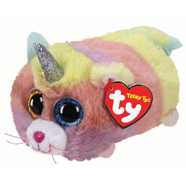 Jucarie de plus TY Teeny Tys - Heather Pisica unicorn 10 cm TY41256