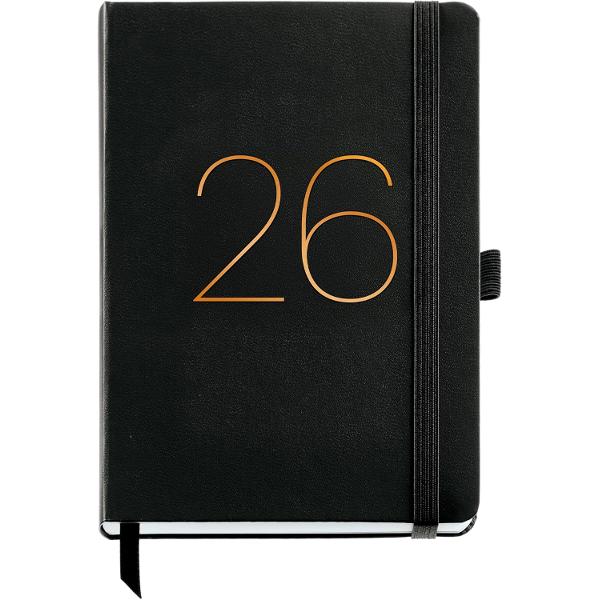 Agenda Miquelrius Plus 155x213 mm datata saptamanal Chester Black MR22672