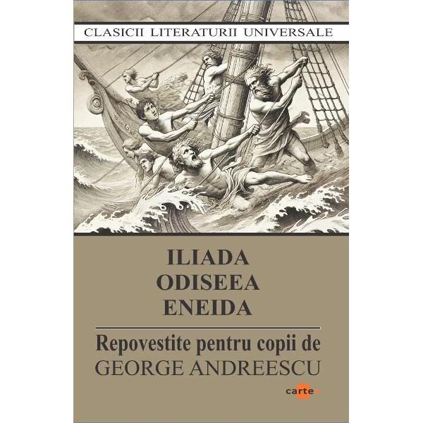 Iliada Odiseea Eneida repovestire pentru copii-George AndeescuCeea ce numim mitologie antica este ceea ce batranii le povesteau copiilor Felul in care ne-a parvenit mitologia se datoreaza marilor scriitori clasici Homer Hesiod Vergiliu etc Trasatura distinctiva a mitologiei tine tocmai de statutul de poveste in care intotdeauna se intampla evenimente exceptionale si care nu propune vreo explicatie teoreticap 