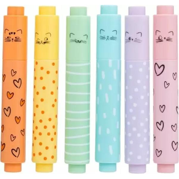 Completeaz&259;-&539;i biroul cu eviden&539;iatoarele mini So many cats &mdash;combina&539;ia perfect&259; &icirc;ntre func&539;ionalitate &537;i design adorabil Cu tematica pisicu&539;elor&537;i culori pastelate aceste markere aduc un plus de stil &537;i bucurie fiec&259;rei paginiCorp rotund al eviden&539;iatorului cu design atractiv cu pisicu&539;e tematica &bdquo;So many cats&rdquo;Format mini &mdash; u&537;or de folosit &537;i 