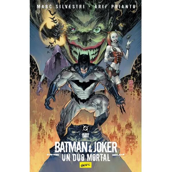 Cea mai periculoas&259; alian&539;&259; a Cavalerului ÎntunecatHarley Quinn iubita lui Joker a fost r&259;pit&259; de un inamic misterios Cine e f&259;pta&537;ulMon&537;tri umanoizi care-i seam&259;n&259; lui Joker î&537;i decapiteaz&259; victimele ducând cu ei capetele retezate De ceJim Gordon a disp&259;rut iar când Batman prime&537;te un pachet cu o bucat&259; însângerat&259; din corpul lui e 
