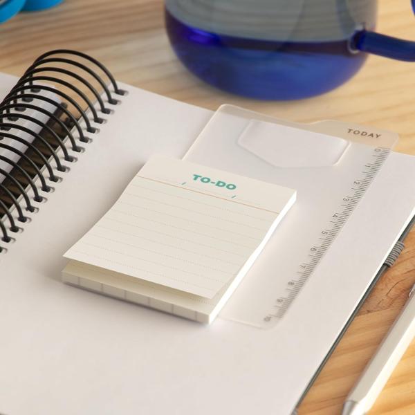 Set cu mini notite adezive si semn de carte Miquelrius Plan Mark MR13387