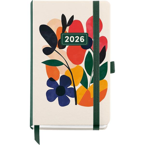 Agenda Miquelrius Passport 90x140 mm datata zilnic Mini Garden Natura CAT MR31635