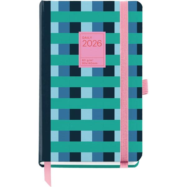 Agenda Miquelrius Passport 90x140 mm datata zilnic Colour Block Graphic MR31283