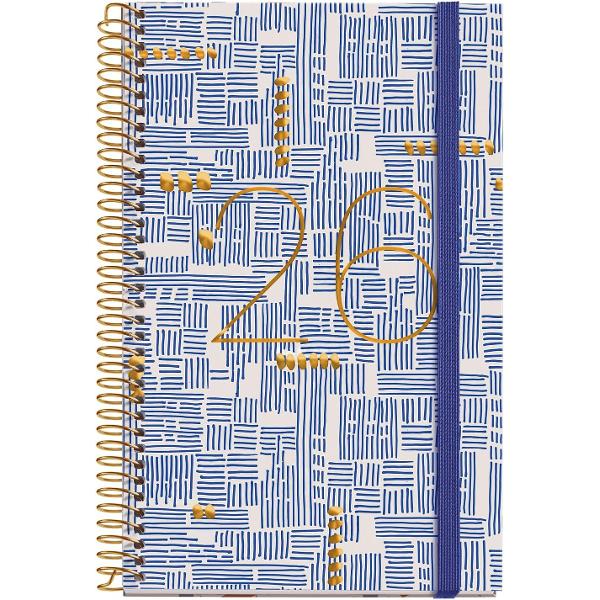 Agenda cu spira Miquelrius Activa 117x182 mm datata zilnic Strokes CAT MR38290