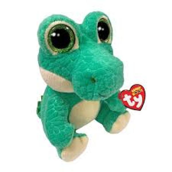 Jucarie de plus TY Beanie Boos - Ernie aligator verde 15 cm TY37373