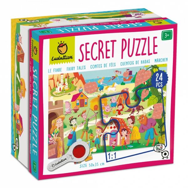 Puzzle tip detectiv– Descoper&259; Secretele Ascunse Zane din povesti 3 aniAcest puzzle frumos ilustrat cu 24 de piese transform&259; joaca într-o aventur&259; plin&259; de mister Dup&259; ce completeaz&259; puzzle-ul copiii pot folosi lupa special&259; inclus&259; pentru a explora &537;i descoperi detalii ascunse în imagine care nu sunt vizibile cu ochiul liberCaracteristici 