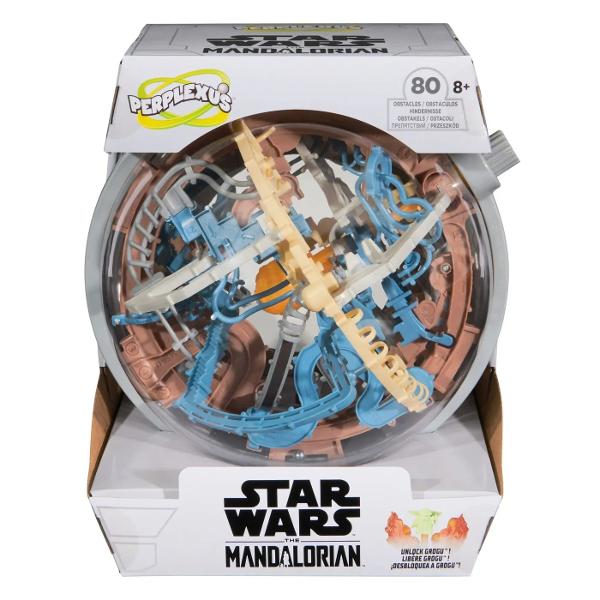 Porneste intr-o calatorie galactica a mintii cu Perplexus Star Wars – The Mandalorian labirintul 3D care iti testeaza indemanarea si concentrarea Ghideaza bila metalica prin cele peste 80 de obstacole inspirate din universul Star Wars si incearca sa-l eliberezi pe Grogu din interiorul sferei Fiecare miscare conteaza – inclina roteste si intoarce sfera pentru a naviga prin traseul complex si plin de provocari Designul detaliat si tematica Mandalorian transforma jocul intr-o 