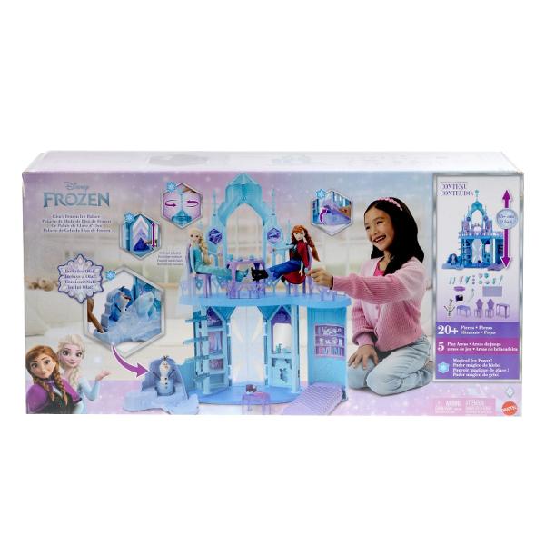 Descopera magia regatului de gheata cu setul Elsa&39s Frozen Ice Palace Acest palat stralucitor inspirat din povestea Disney Frozen le permite copiilor sa retraiasca momentele preferate alaturi de Elsa Anna si Olaf Cu peste 20 de accesorii si zona de joaca pe mai multe niveluri cei mici pot recrea scene de poveste sau inventa aventuri noi pline de farmec Palatul include lumini care se aprind pentru un efect magic si detalii fine care transforma joaca intr-o experienta de basm Perfect 