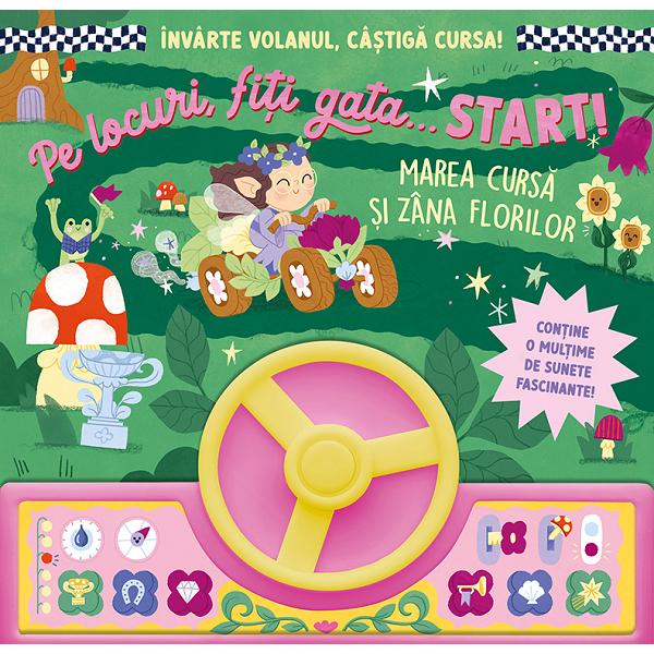Marea curs&259; &537;i Zâna florilor Pe locuri fi&539;i gata start Învârte volanul câ&537;tig&259; cursa • Con&539;ine o mul&539;ime de sunete fascinante Violeta Zâna florilor este gata pentru cursa cea mare dar are nevoie de ajutorul t&259;uÎnvârte volanul &537;i apas&259; butoanele de pe bordul ma&537;inii ca s&259; o aju&539;i pe 