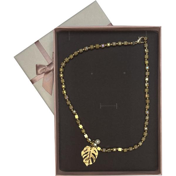 Colier alama auriu perla 42 7cm 7315