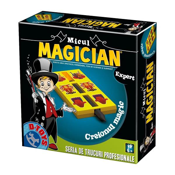 Copilul t&259;u se viseaz&259; un magician celebru Vrea s&259; pun&259; în scen&259; un spectacol de magie formidabil Jocul Micul Magician – Creionul Magic îi contureaz&259; visul &537;i îl ajut&259; s&259;-&537;i antreneze abilit&259;&539;ile miraculoaseCine poate sta în calea visurilor unui copil creativ Î&537;i dore&537;te s&259; devin&259; magician Atunci este cazul s&259; îl sus&539;ii &537;i s&259;-i dai 
