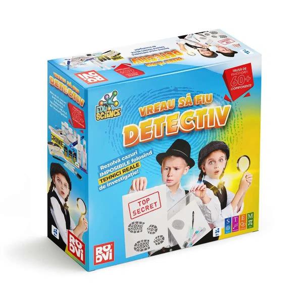Te fascineaz&259; munca detectivilor &538;i-ai dori s&259; &537;tii ce tehnici folosesc pentru a prinde infractorii Exploreaz&259; metode de investiga&539;ie reale &537;i rezolv&259; cazurile ca un profesionist cu super kitul Vreau s&259; fiu detectivPreg&259;te&537;te-te pentru cele mai tari experien&539;e din via&539;a ta Amenajeaz&259;-&539;i un loc în care s&259;-&539;i po&539;i organiza un mic laborator de investiga&539;ie &537;i lucreaz&259; la 