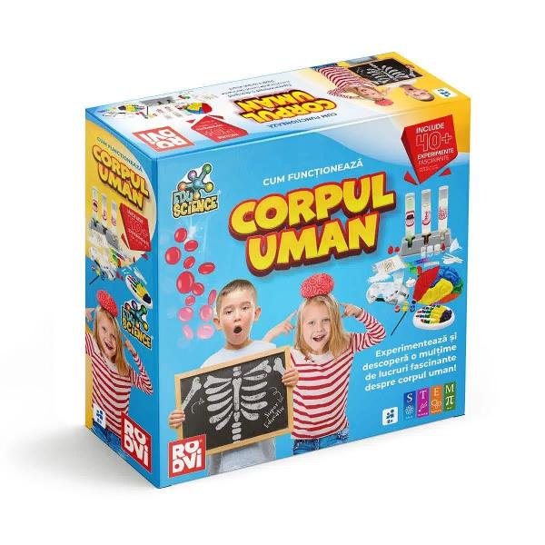 Tu &537;tii ce rol au rinichii în corpul t&259;u Cum respiri sau cum se diger&259; mâncarea Afl&259; cum func&539;ioneaz&259; Corpul uman cu noul set creativ de la ROOVIExperimenteaz&259; descoper&259; &537;i înva&539;&259; informa&539;ii uimitoare despre corpul uman prin intermediul kitului Cum func&539;ioneaz&259; corpul uman Exploreaz&259; prin joc biologia &537;i chimia organismului uman utilizând instrumente de laborator &537;i 