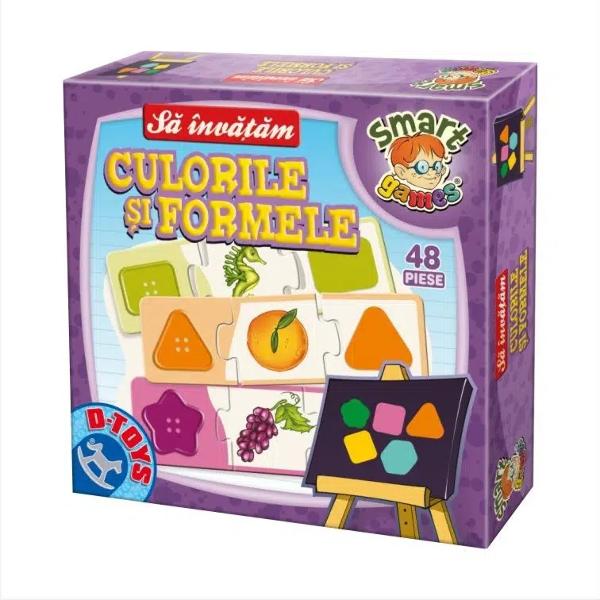 Potrive&537;te piesele de puzzle &537;i hai S&259; Înv&259;&539;&259;m Culorile &537;i FormeleDac&259; î&539;i dore&537;ti pentru micu&539;ul t&259;u o experien&539;&259; distractiv&259; &537;i educativ&259; tocmai ai g&259;sit jocul potrivit S&259; Înv&259;&539;&259;m Culorile &537;i Formele este un joc intuitiv &537;i o modalitate grozav&259; de înv&259;&539;are prin joac&259;S&259; Înv&259;&539;&259;m 